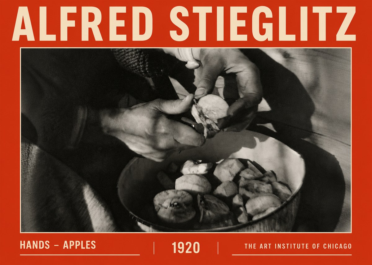Alfred Stieglitz Hands - Apples No5 - Poster