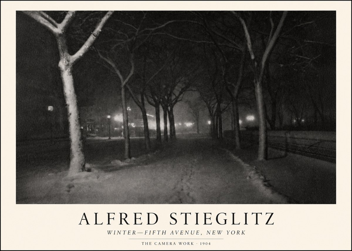 Alfred Stieglitz Winter—fifth Avenue, New York No1 - Poster