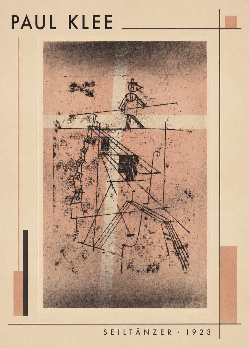 Paul Klee Seiltänzer III No1 - Poster