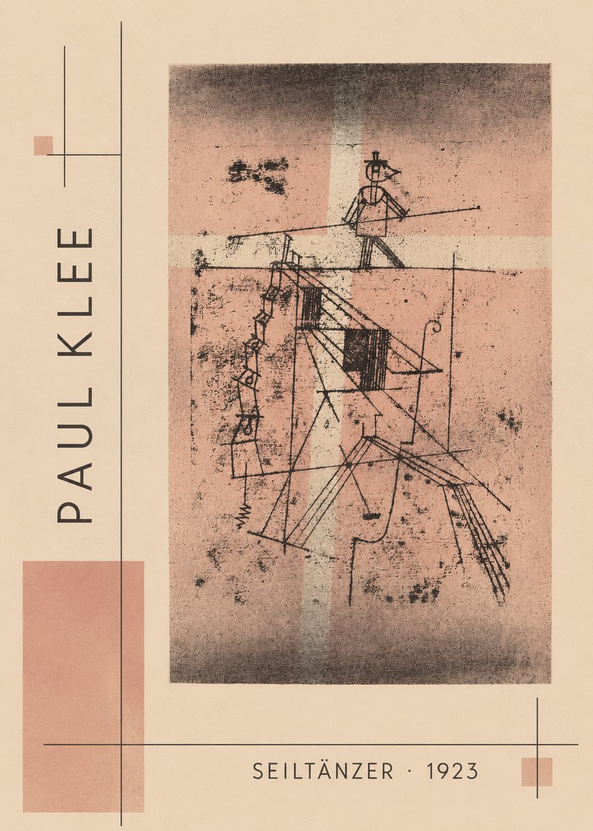 Paul Klee Seiltänzer III No2 - Poster