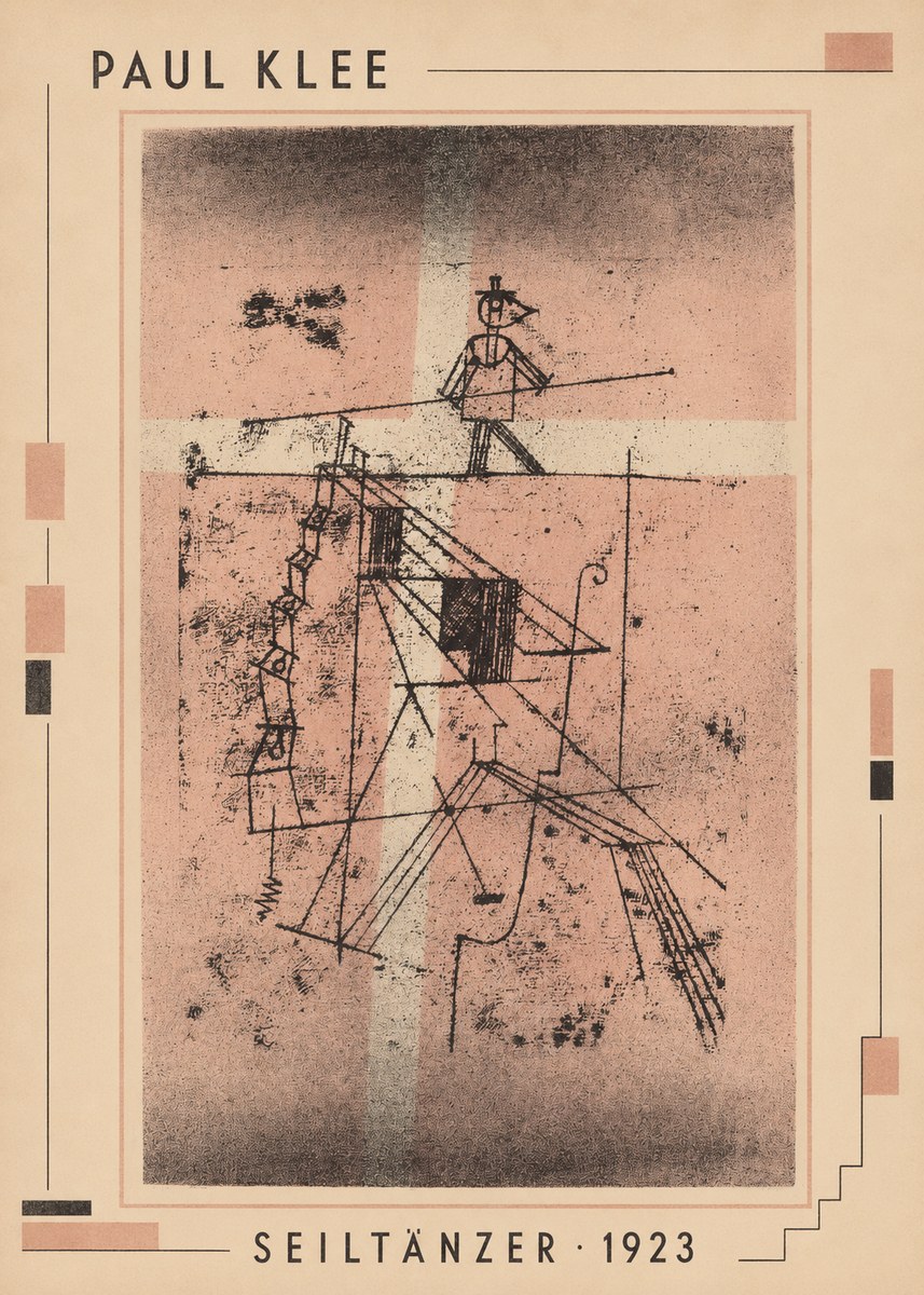 Paul Klee Seiltänzer III No3 - Poster