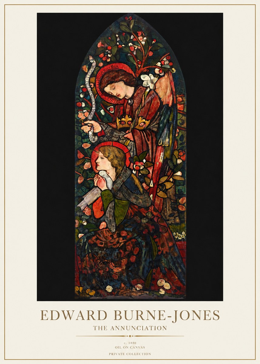 Edward Burne-Jones The Annunciation I No1 - Poster