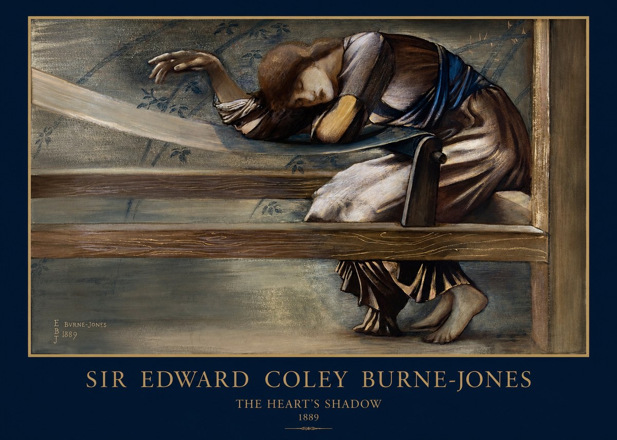 Edward Burne-Jones The Heart's Shadow No1 - Poster