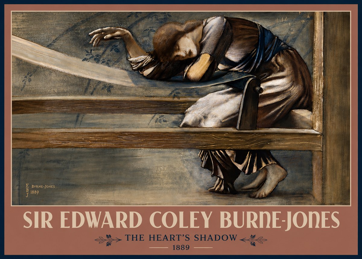 Edward Burne-Jones The Heart's Shadow No5 - Poster