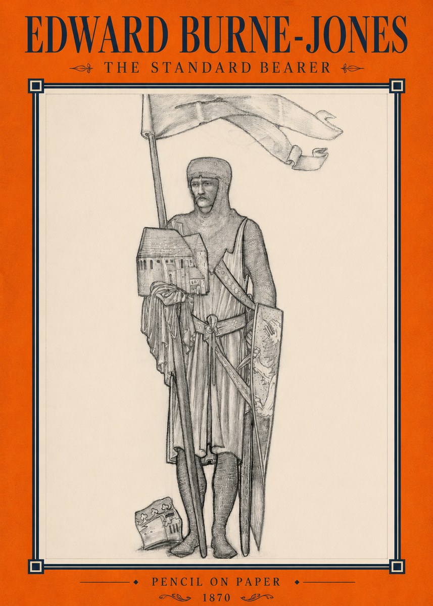 Edward Burne-Jones The Standard Bearer No2 - Poster