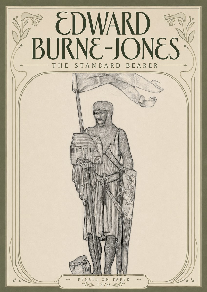Edward Burne-Jones The Standard Bearer No4 - Poster