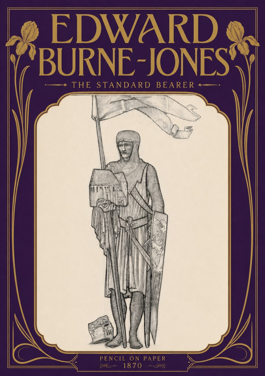 Edward Burne-Jones The Standard Bearer No5 - Poster