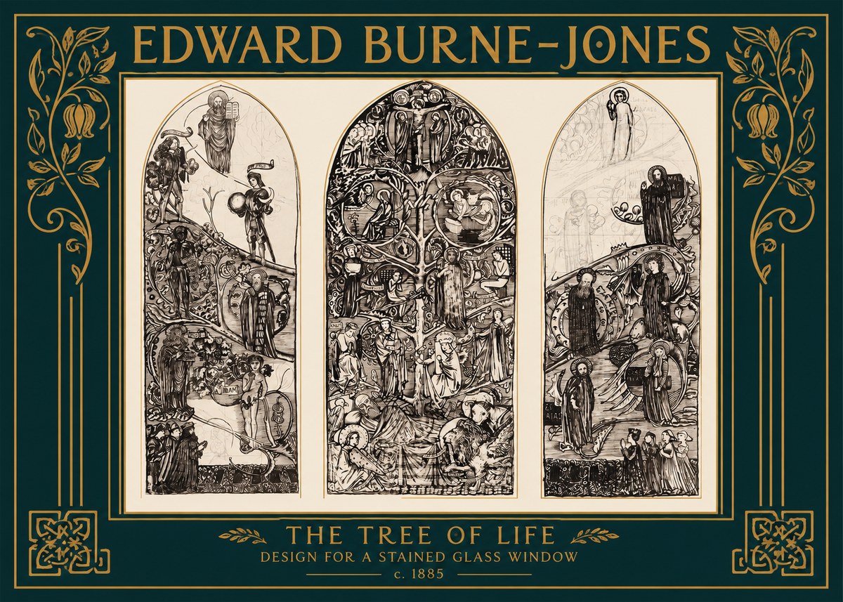 Edward Burne-Jones The Tree of Life No2 - Poster