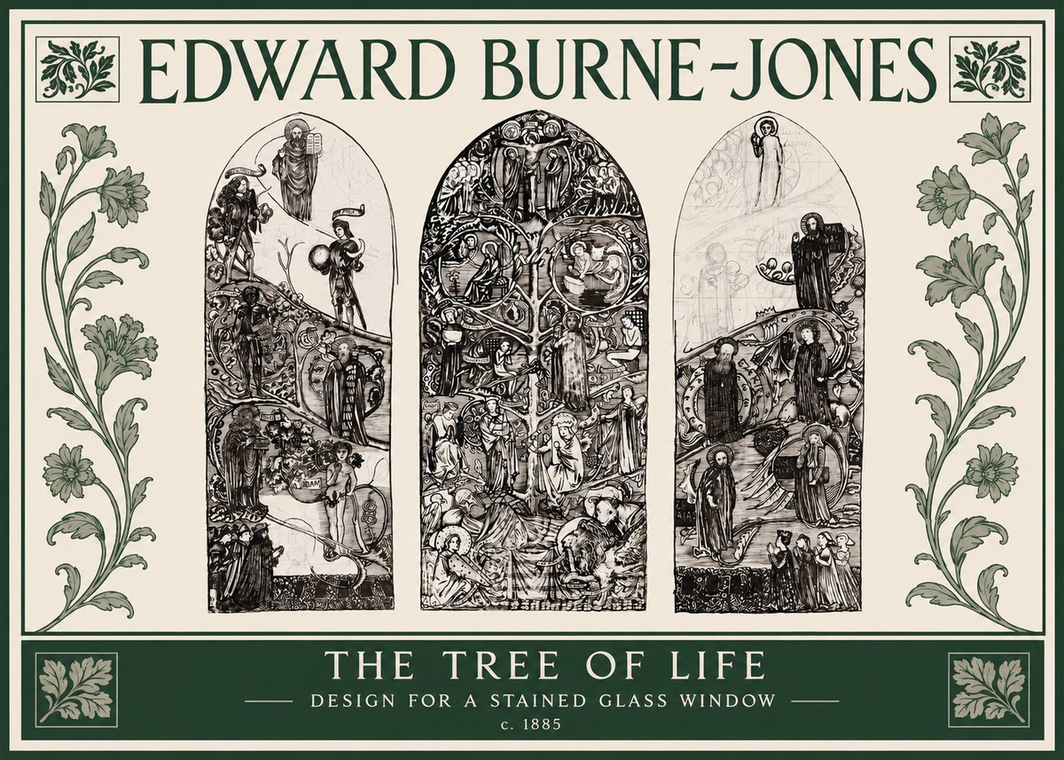 Edward Burne-Jones The Tree of Life No3 - Poster