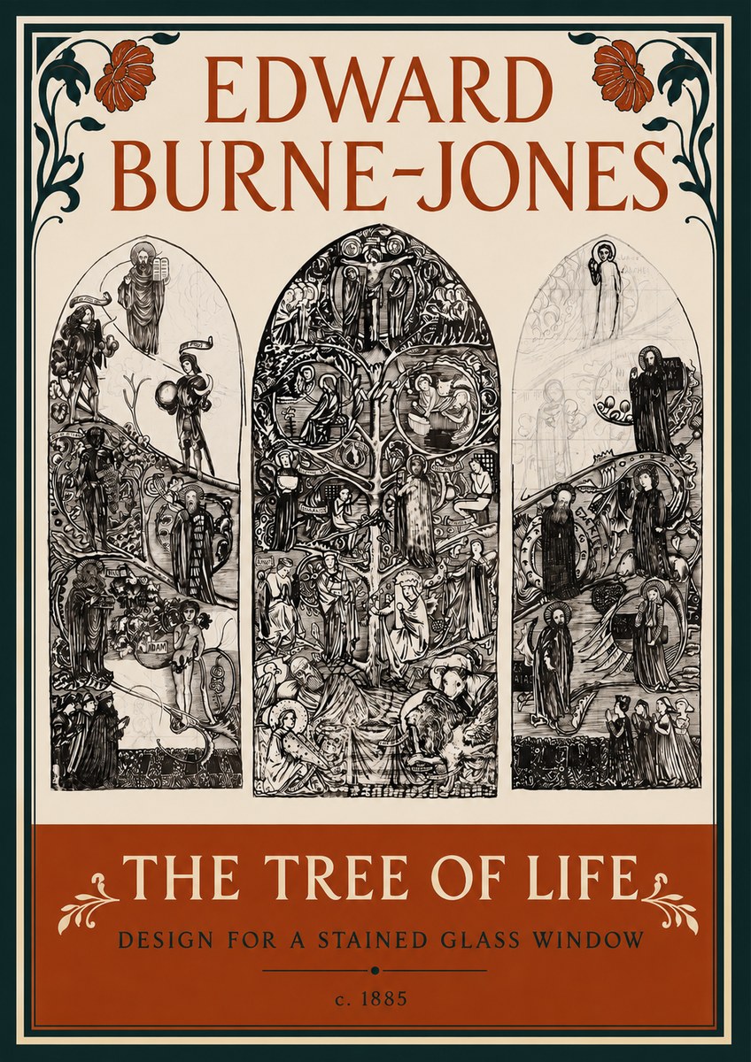 Edward Burne-Jones The Tree of Life No4 - Poster