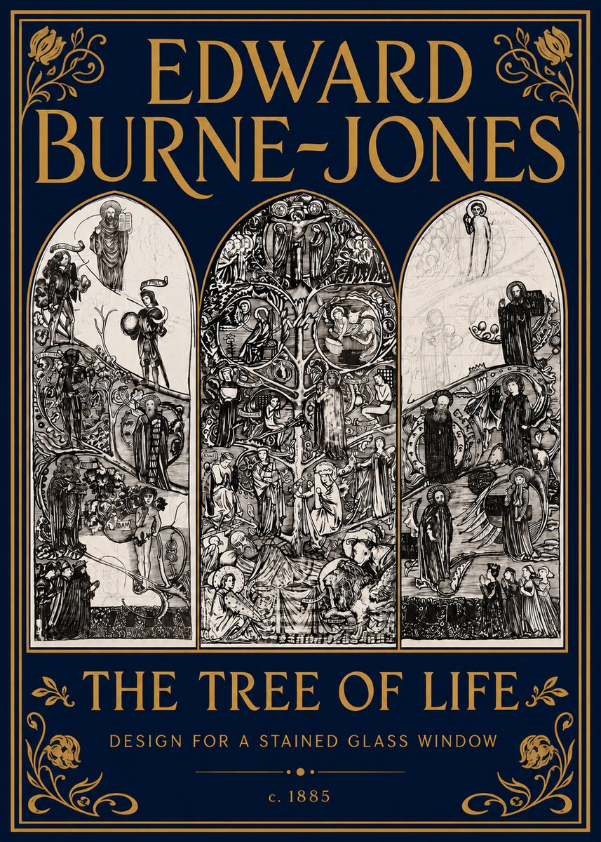 Edward Burne-Jones The Tree of Life No5 - Poster