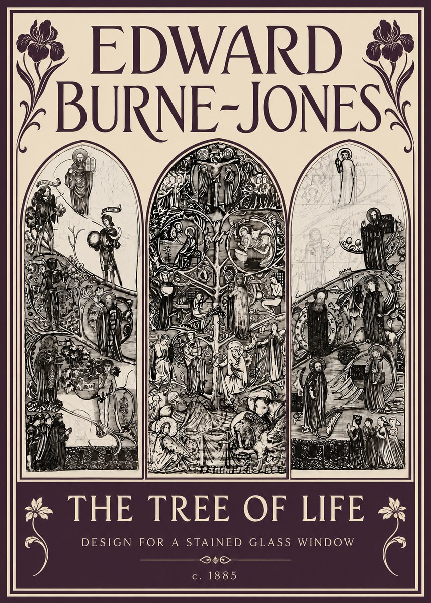 Edward Burne-Jones The Tree of Life No6 - Poster