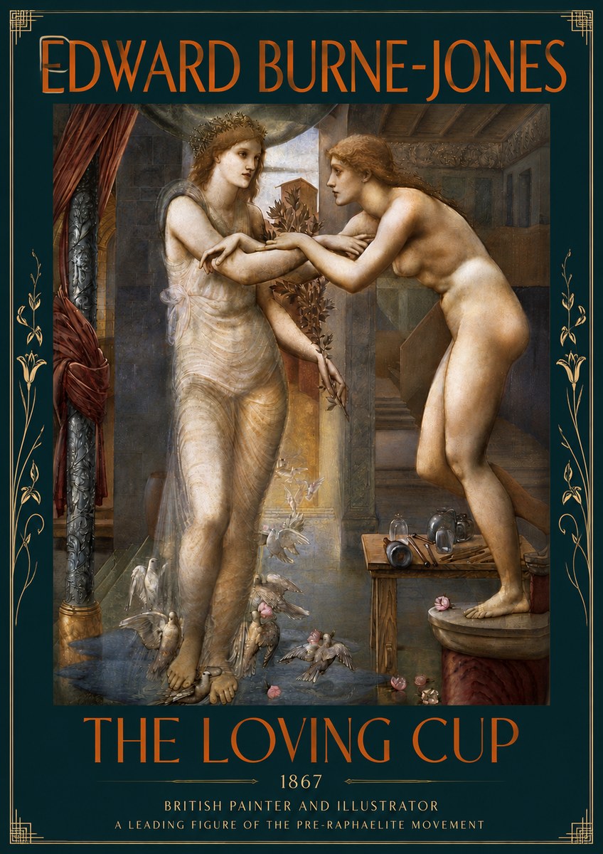 Edward Burne-Jones The Loving Cup No5 - Poster