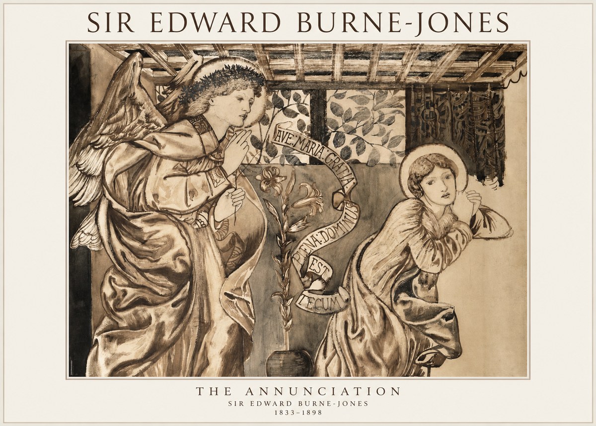 Edward Burne-Jones The Annunciation II No1 - Poster