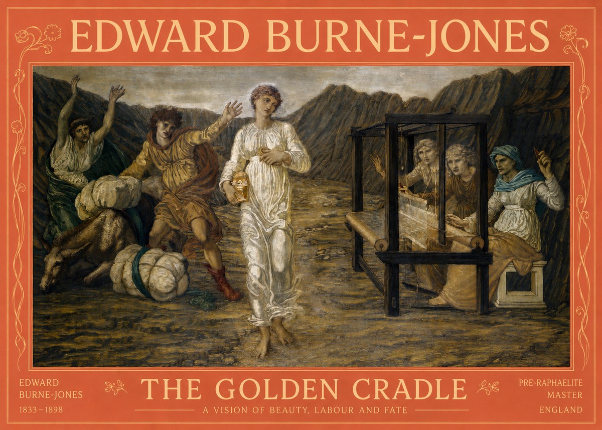 Edward Burne-Jones The Golden Cradle No2 - Poster