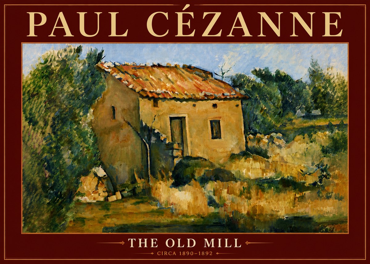 Paul Cézanne The Old Mill No5 - Poster