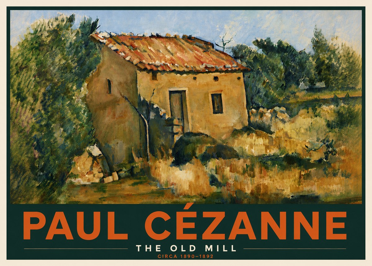 Paul Cézanne The Old Mill No6 - Poster