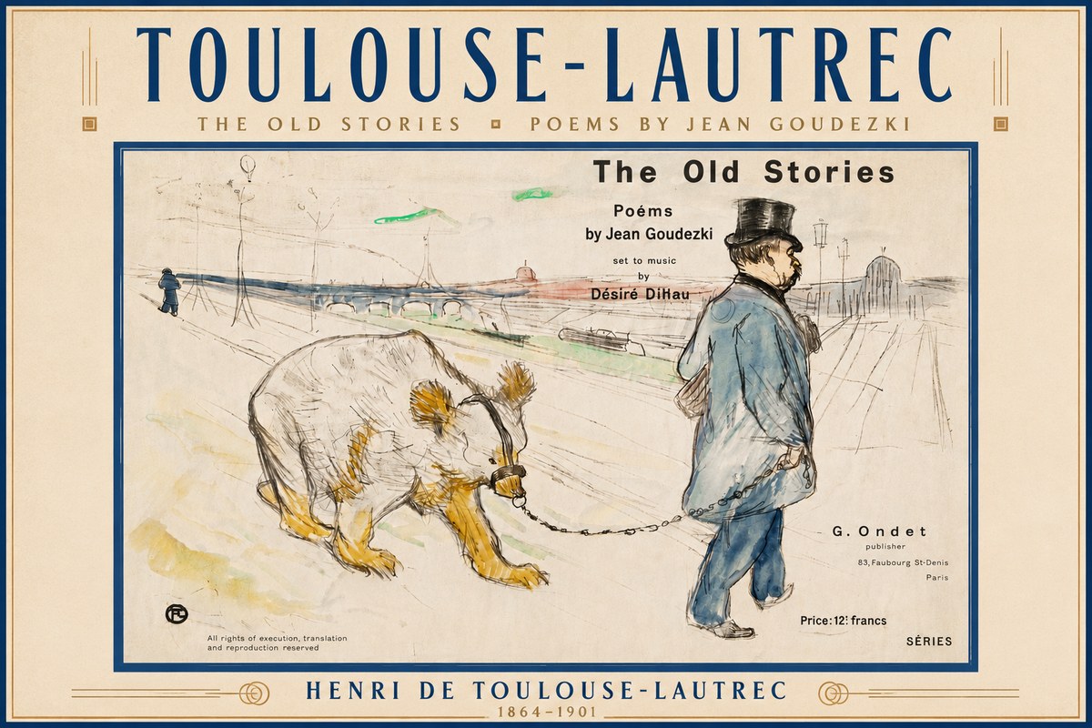 Toulouse-Lautrec Les Vieilles Histoires II No6 - Poster