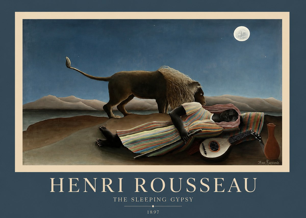 Rousseau The Sleeping Gypsy No2 - Poster