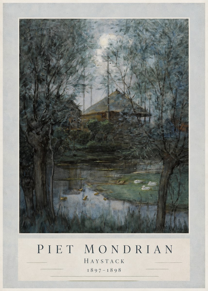 Piet Mondrian Haystack No3 - Poster