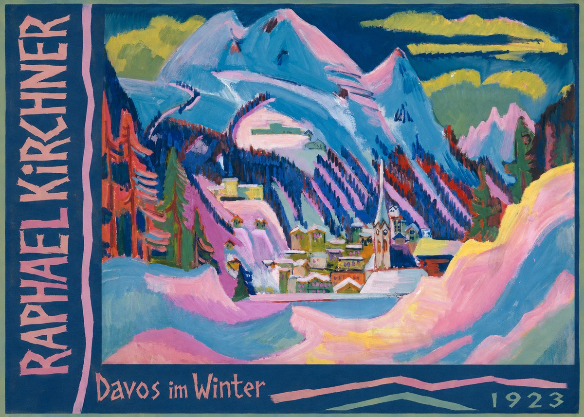 Raphael Kirchner Davos Im Winter No2 - Poster
