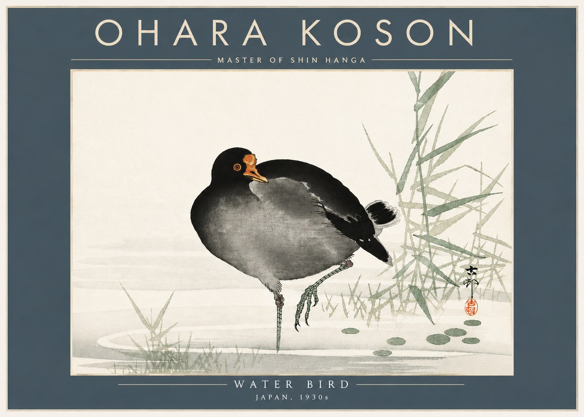 Ohara Koson Water Bird No5 - Poster