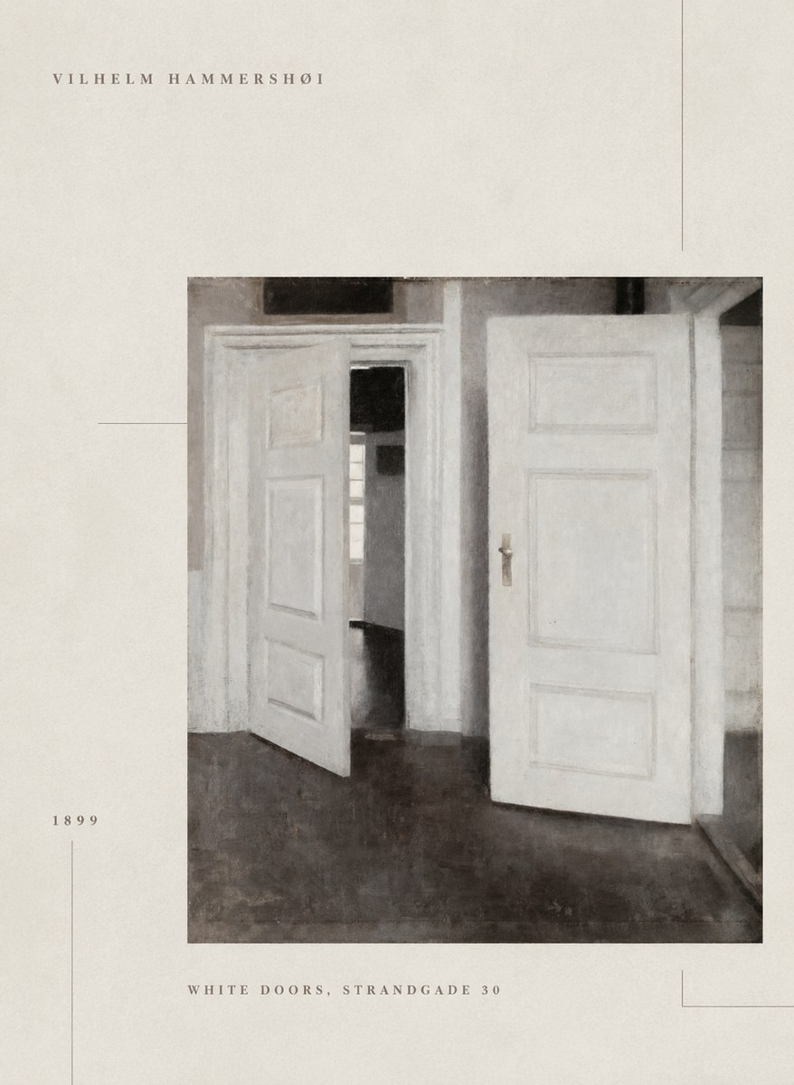 Vilhelm Hammershøi White Doors, Strandgade 30 No6 - Poster