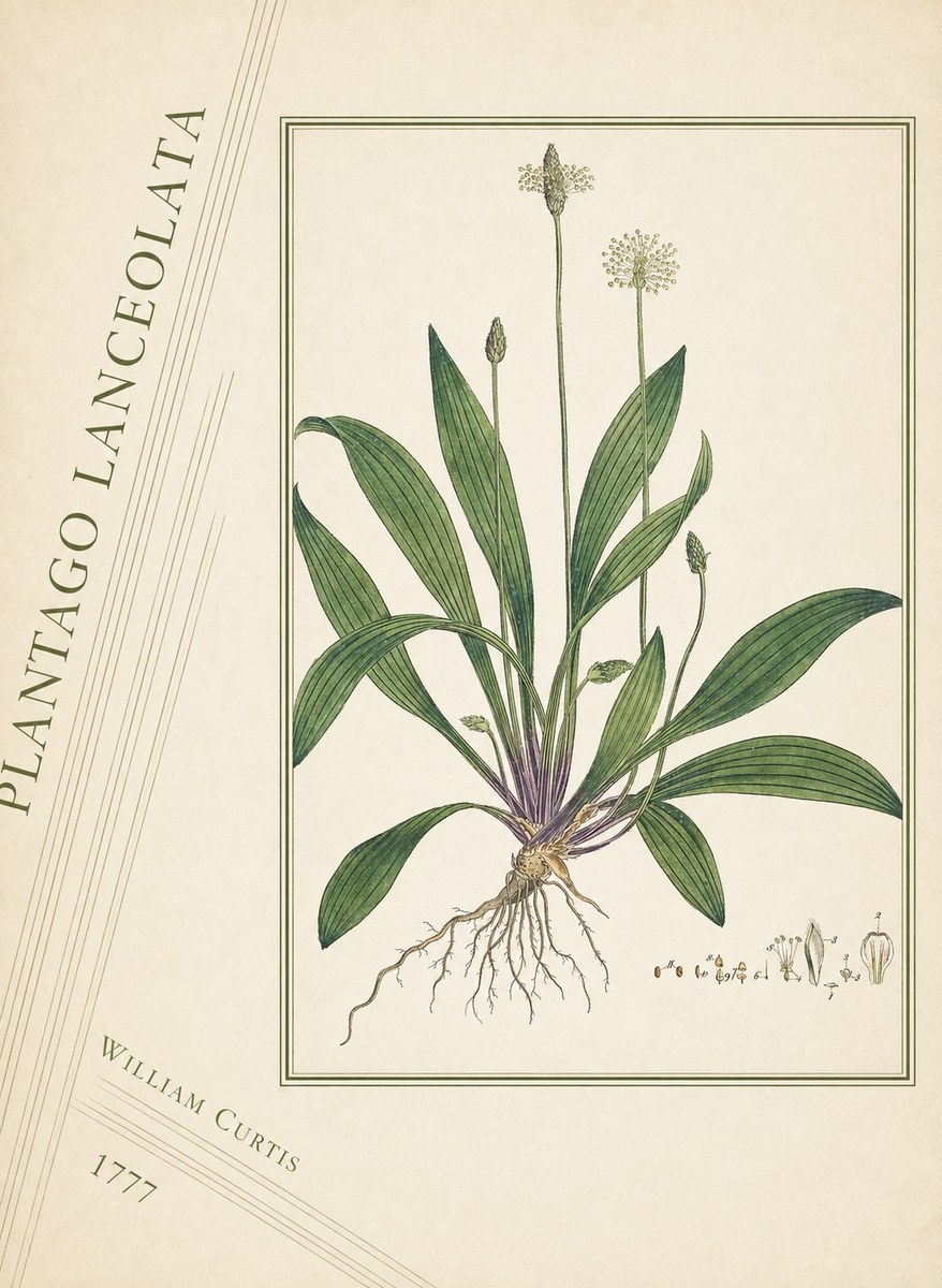 William Curtis Plantago Lanceolata III No4 - Poster