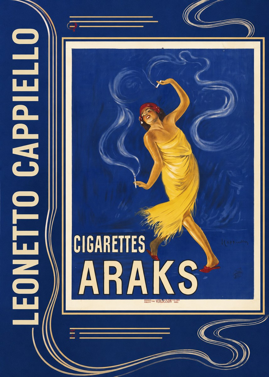 Leonetto Cappiello Cigarettes Araks No2 - Poster