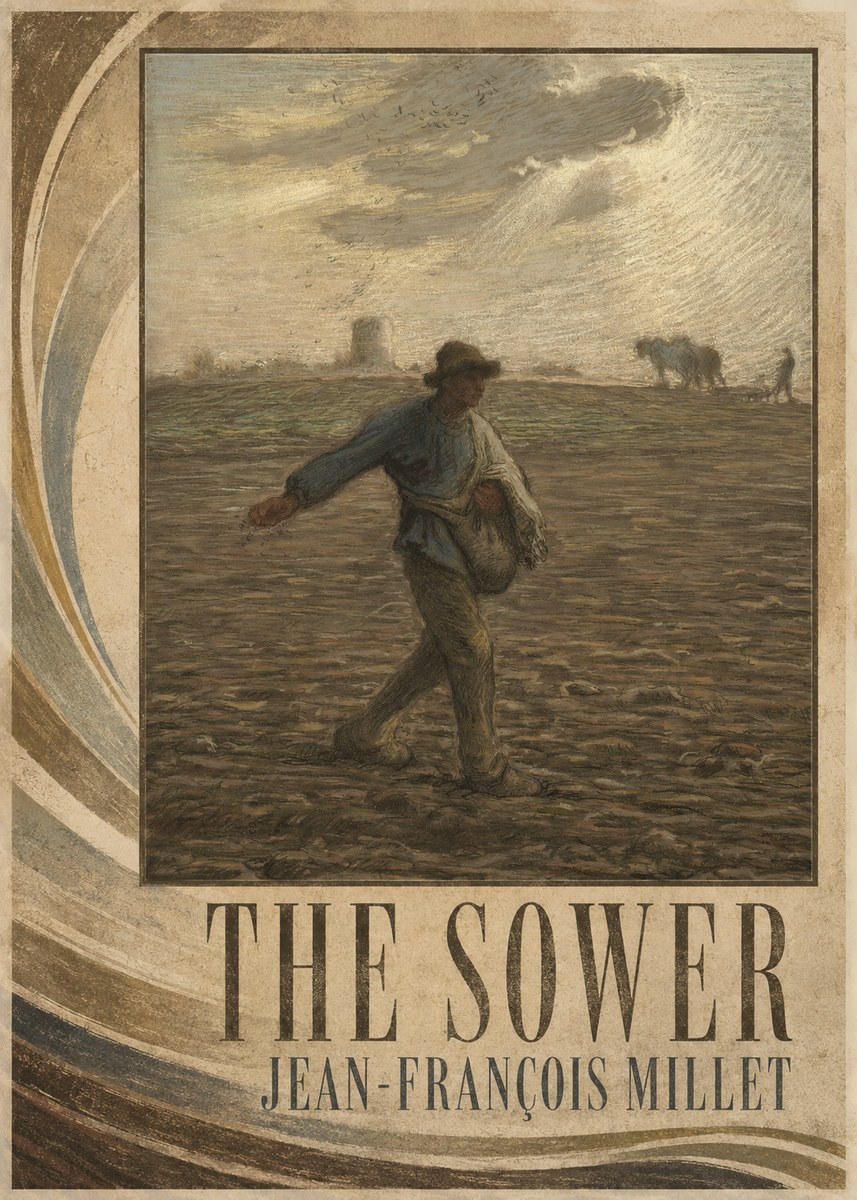Jean-François Millet The Sower I No2 - Poster