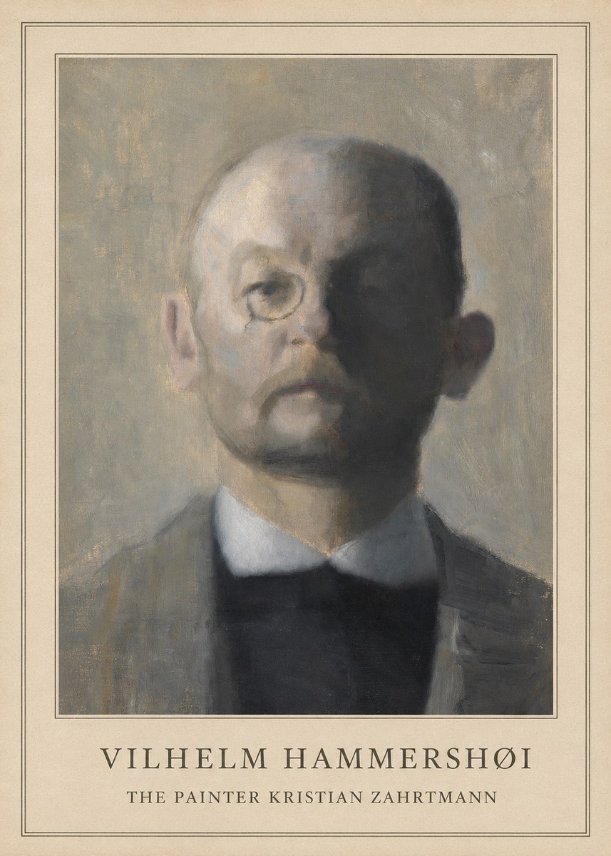 Vilhelm Hammershøi Self-portrait I No3 - Poster