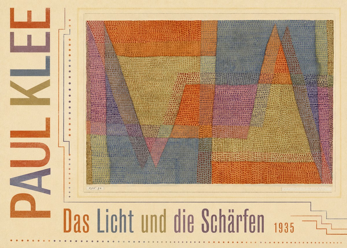Paul Klee Das Licht Und Die Schärfen No5 - Poster