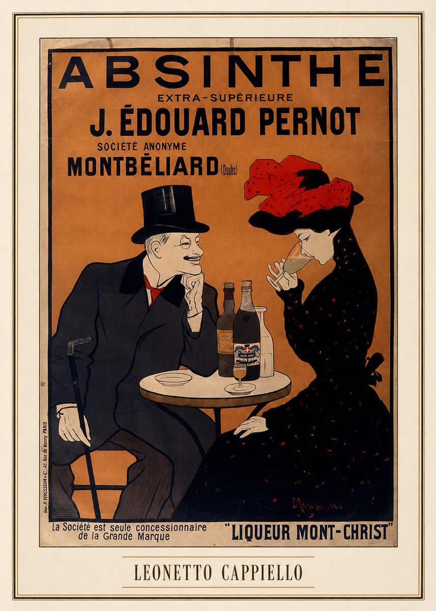 Leonetto Cappiello Absinthe J. Édouard Pernot No3 - Poster