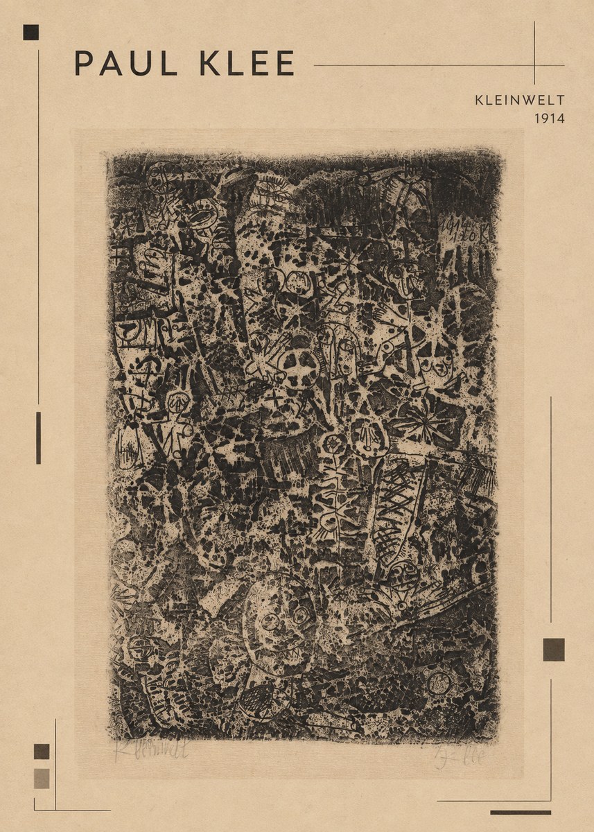Paul Klee Kleinwelt No1 - Poster