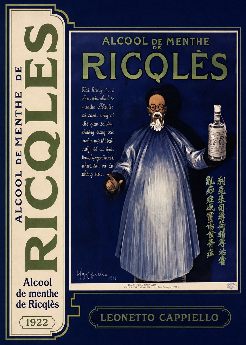 Leonetto Cappiello Alcool De Menthe De Ricqlès II No5 - Poster