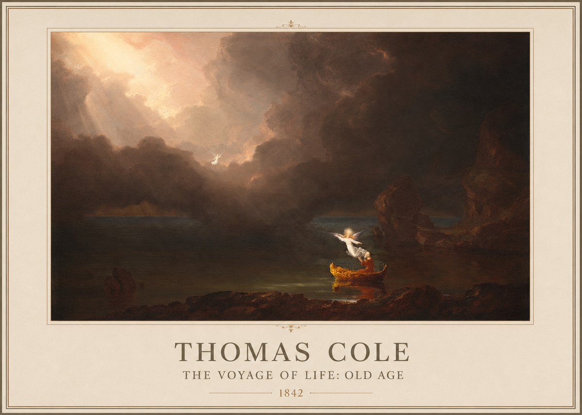 Thomas Cole The Voyage of Life: Old Age II No1 - Poster