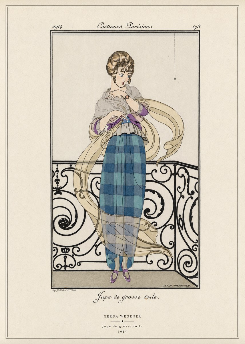 Gerda Wegener Jupe De Grosse Toile No6 - Poster