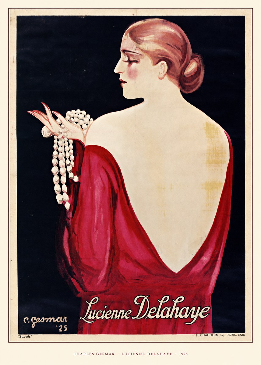 Charles Gesmar Lucienne Delahaye No5 - Poster