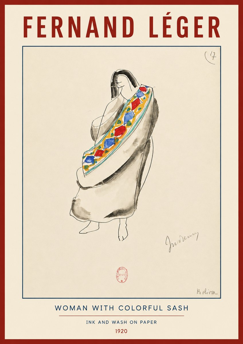Fernand Léger Indienne, Bolivia No2 - Poster