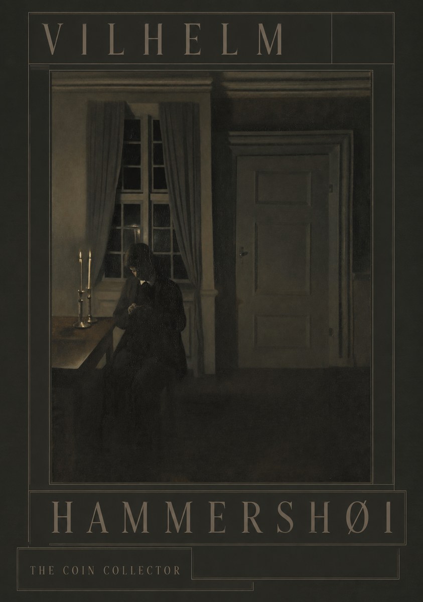 Vilhelm Hammershøi The Coin Collector No3 - Poster