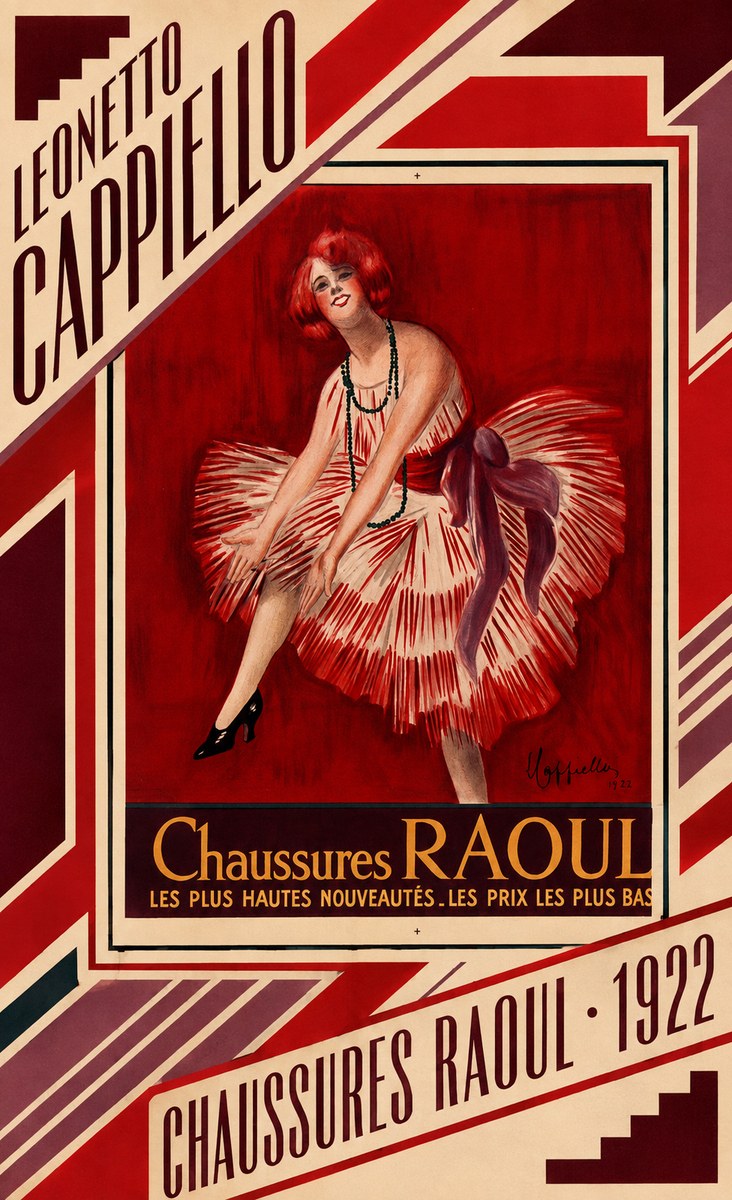 Leonetto Cappiello Chaussures Raoul No5 - Poster