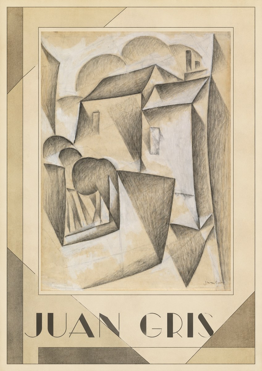 Juan Gris Houses in Paris No1 - Poster