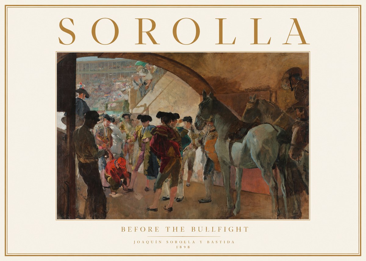 Sorolla Before the Bullfight No1 - Poster