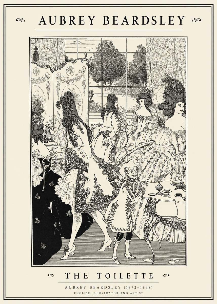 Aubrey Beardsley The Toilette No1 - Poster