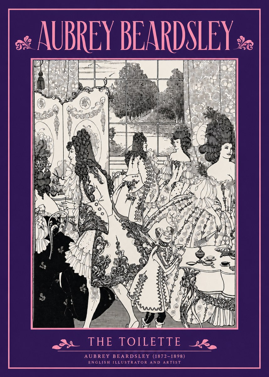 Aubrey Beardsley The Toilette No3 - Poster