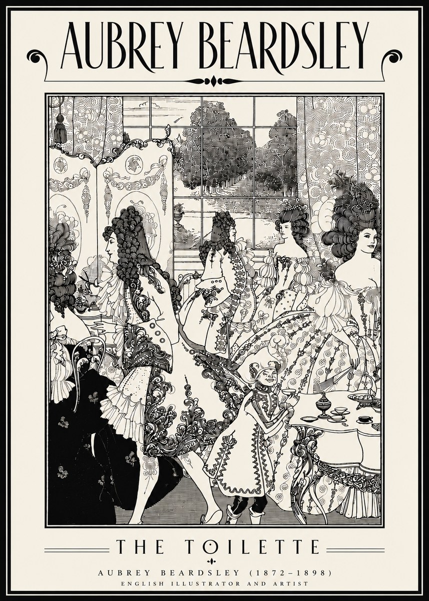 Aubrey Beardsley The Toilette No6 - Poster