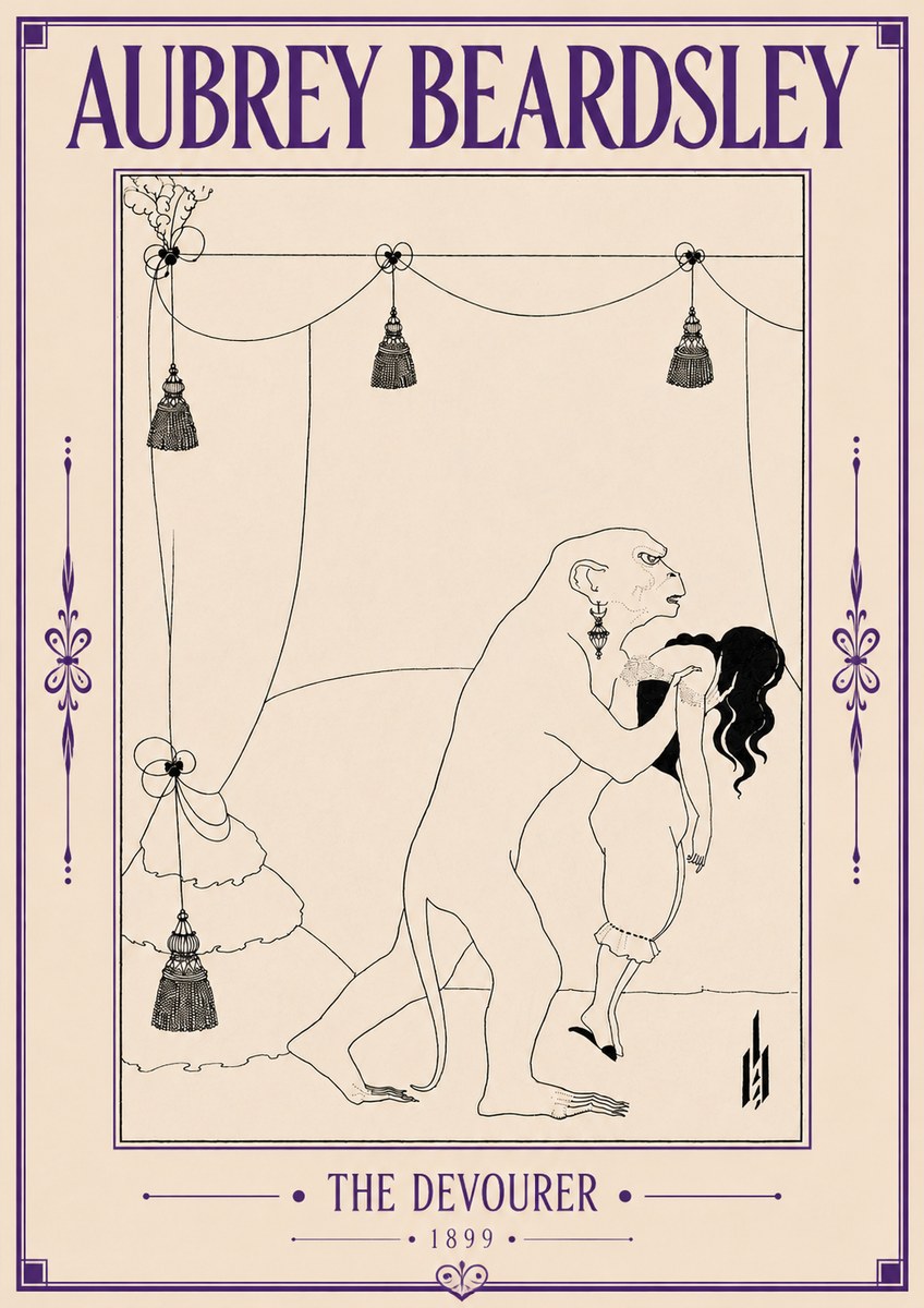Aubrey Beardsley The Climax No6 - Poster