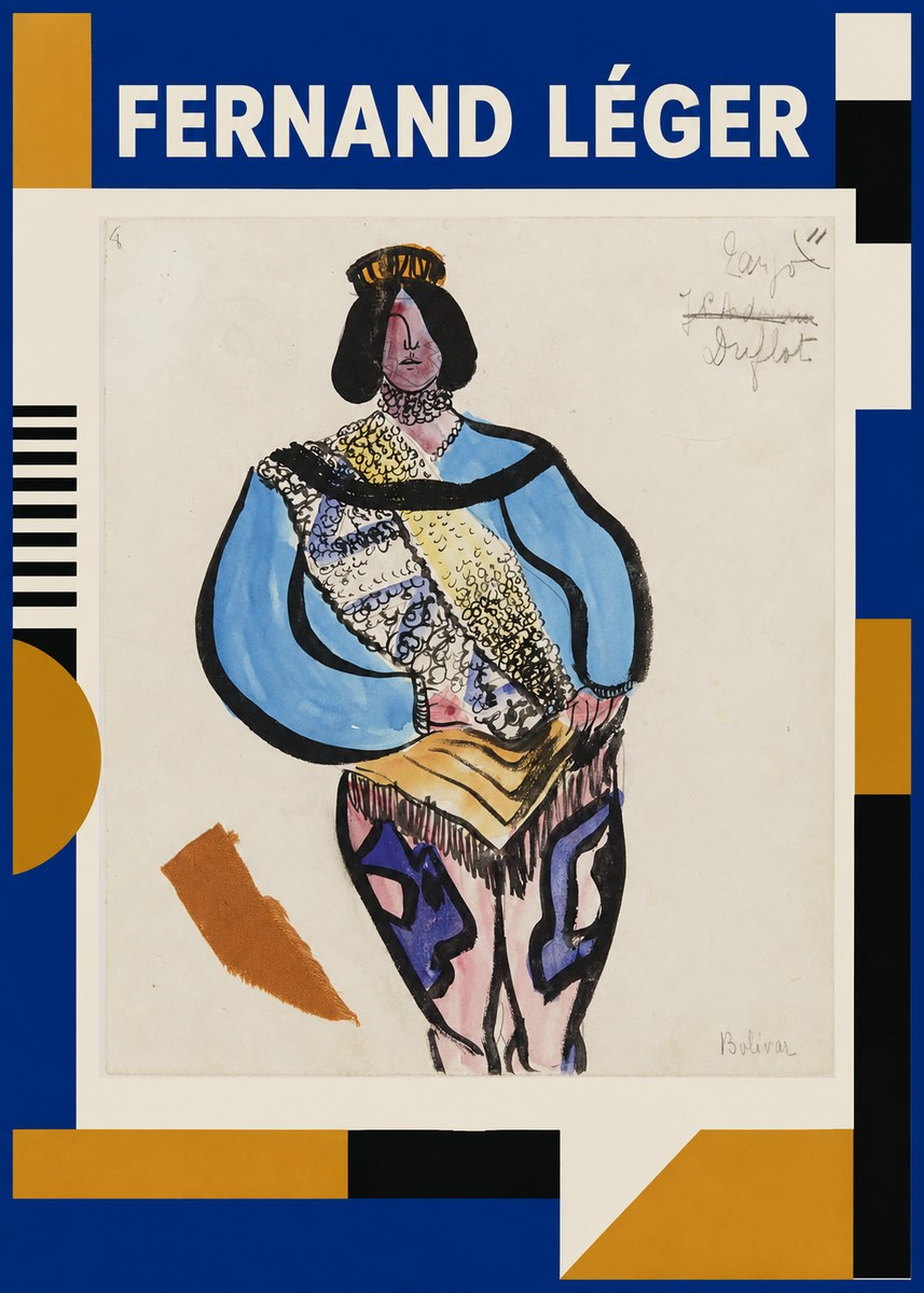 Fernand Léger Bolivar VIII No1 - Poster