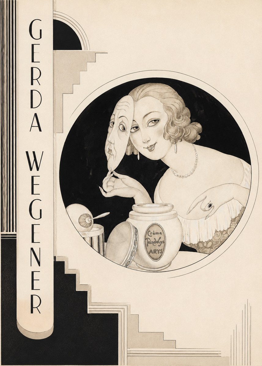 Gerda Wegener Crème Teindelys I No2 - Poster