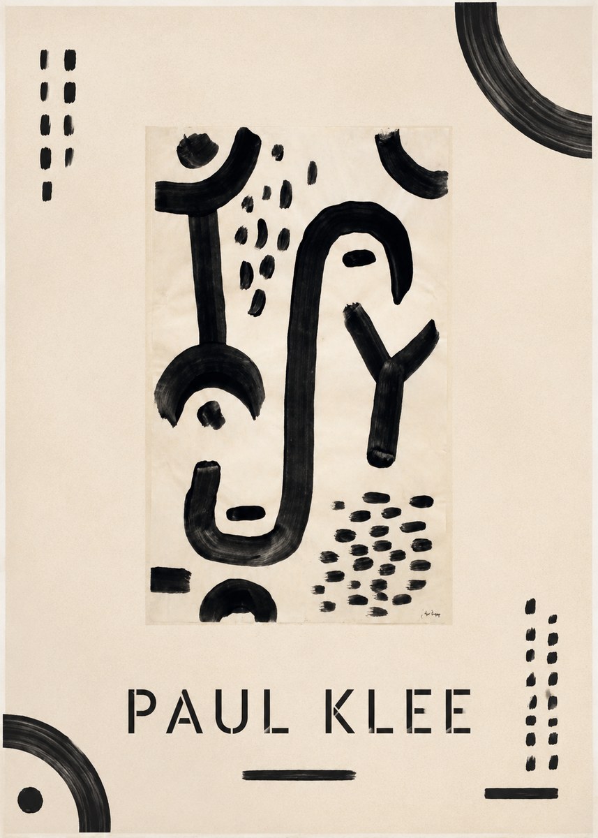 Paul Klee Face of the Goddess No1 - Poster